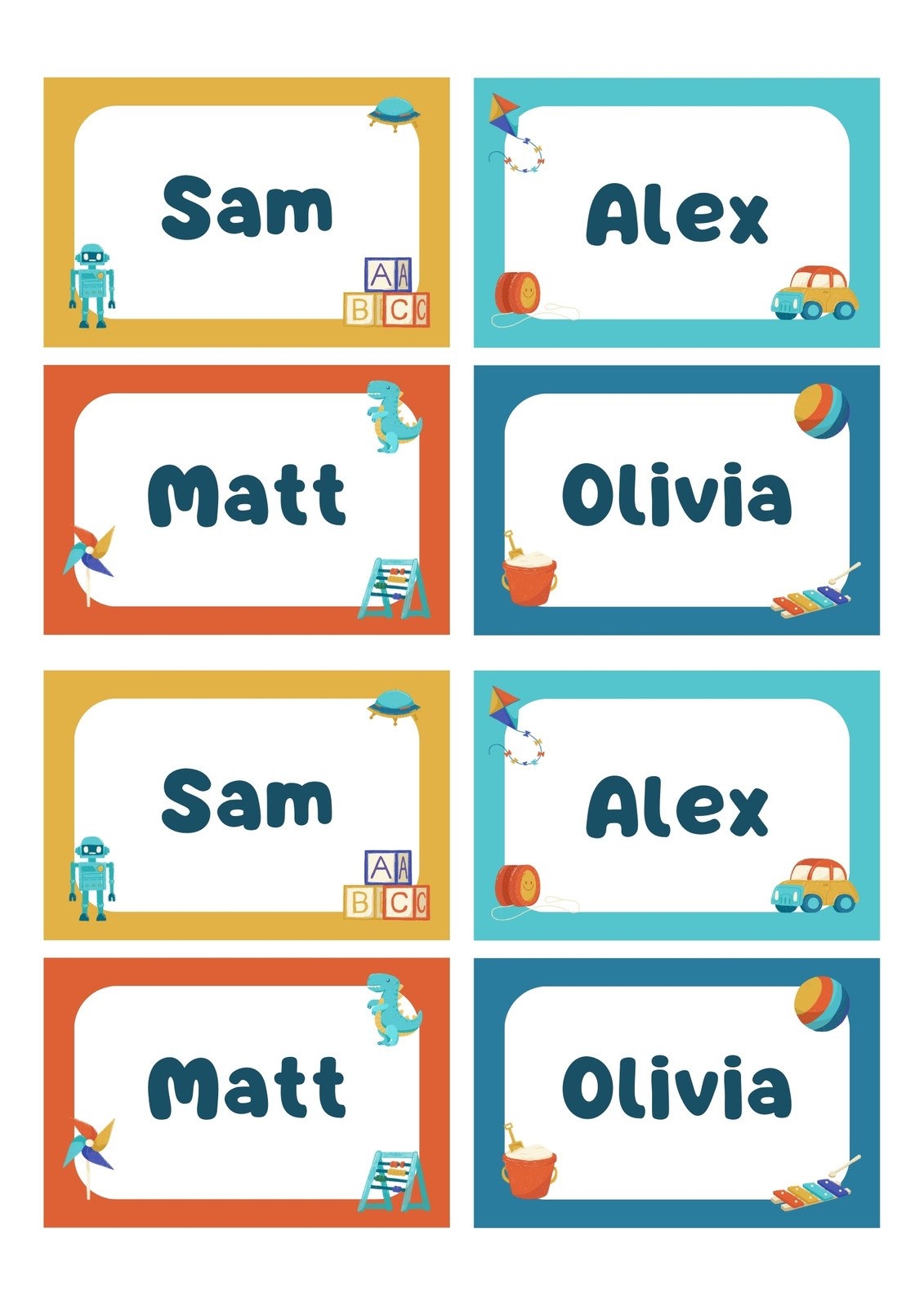 Free Template For Printable Name Tags