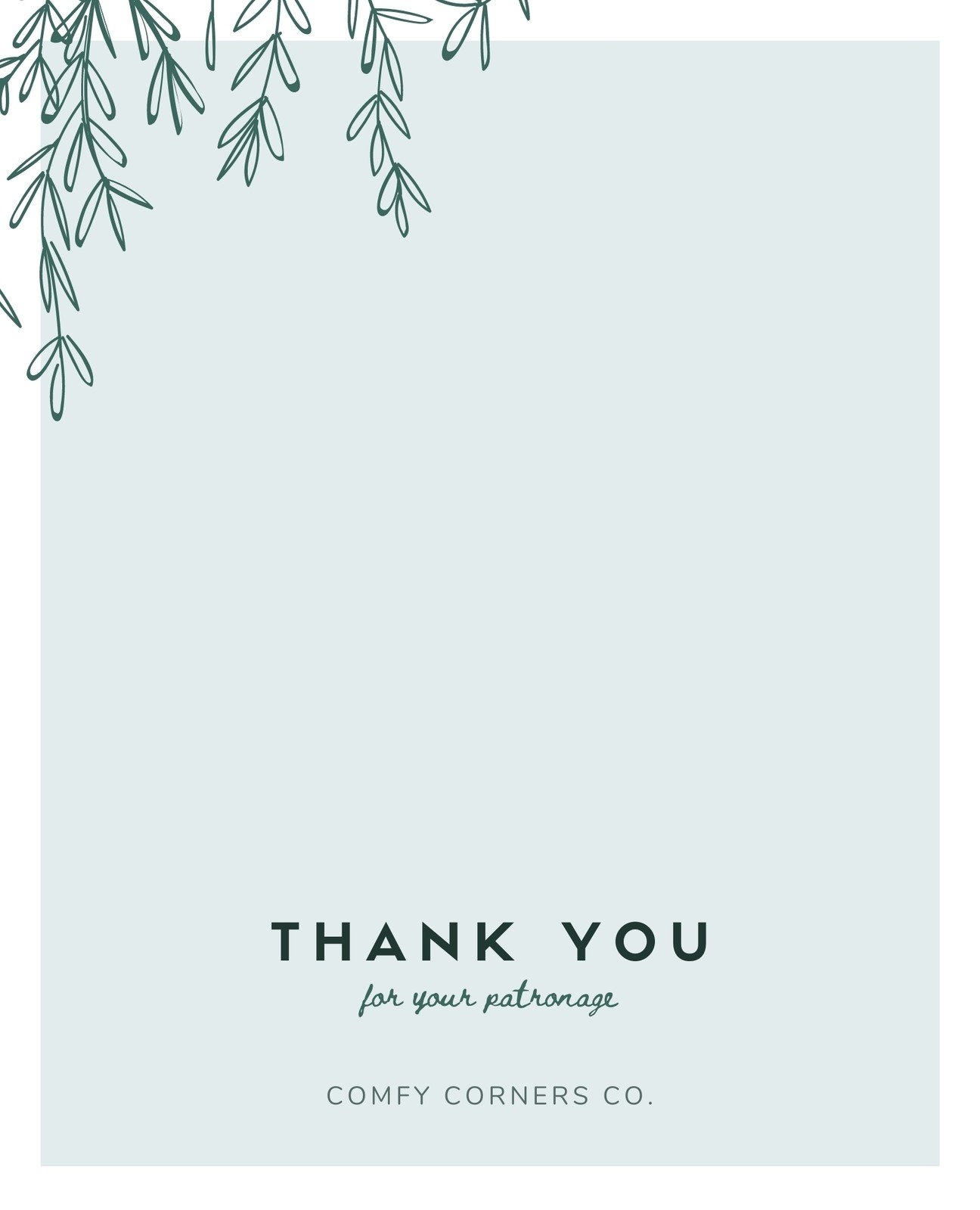 Blank Printable Greeting Card Template