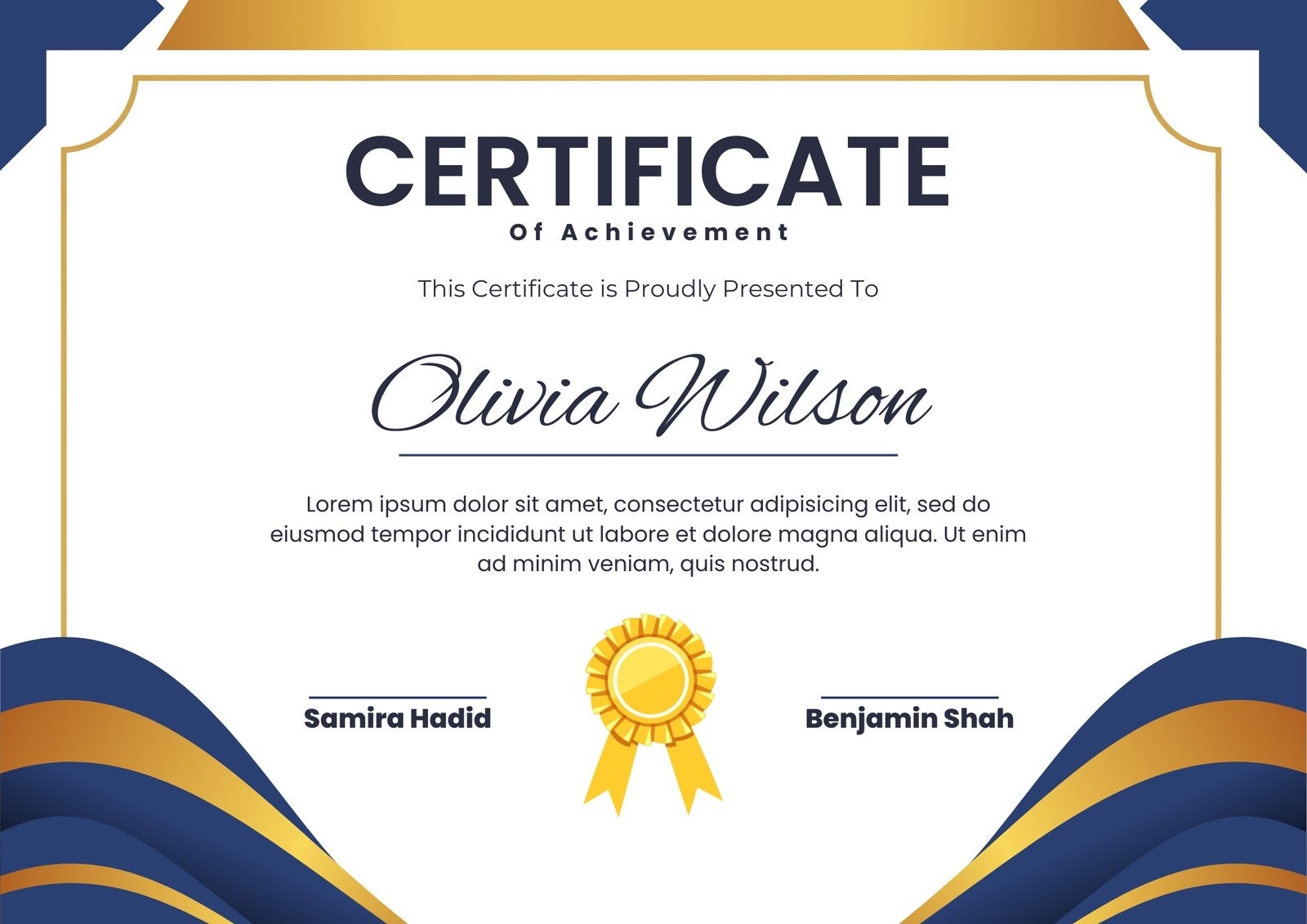 Recognition Certificate Templates Free Printable