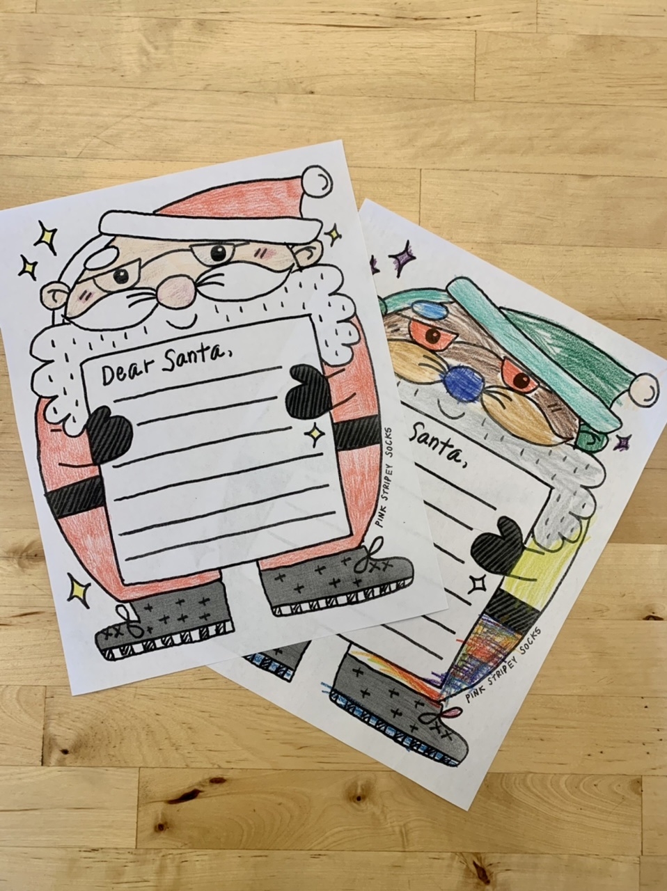 Coloring Free Printable Santa Letter Template