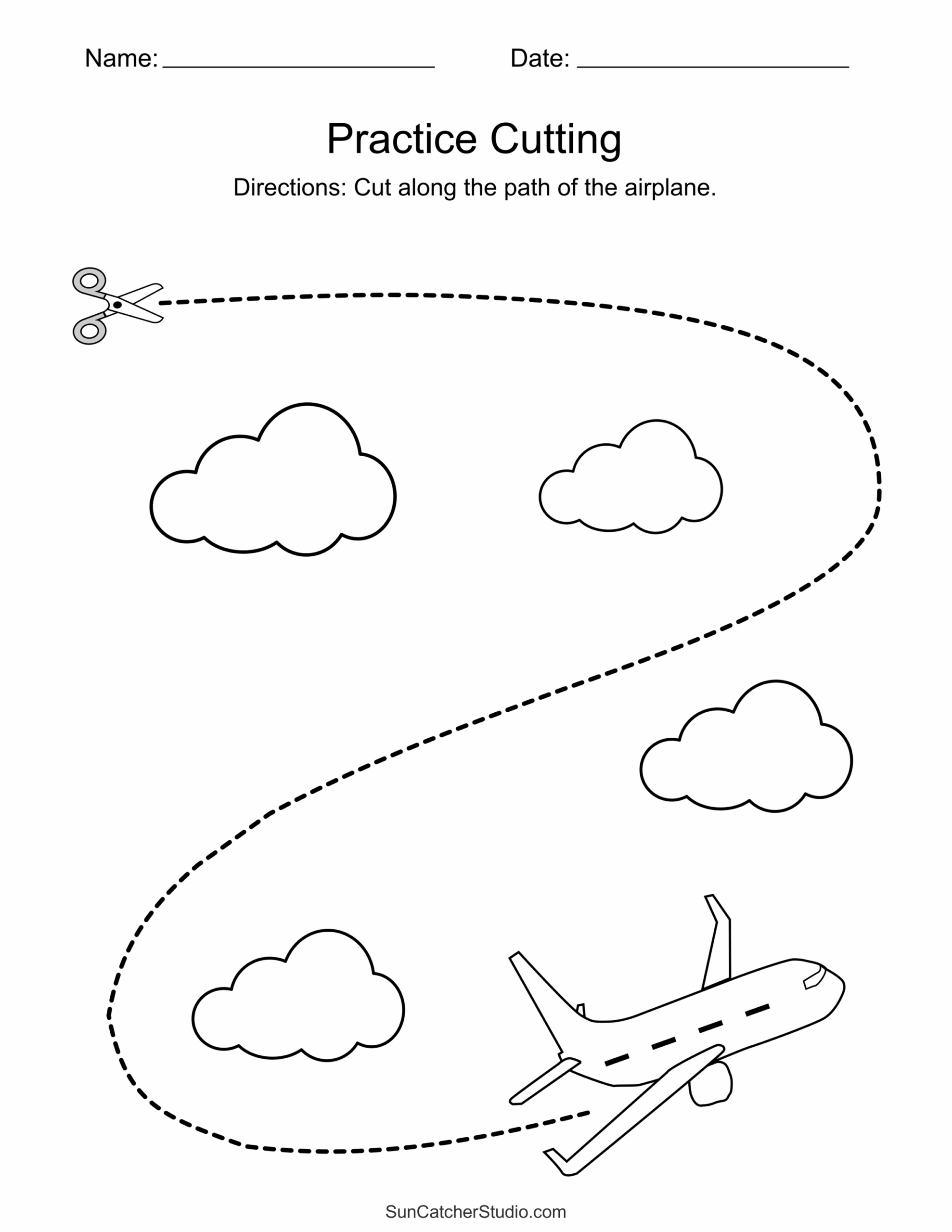 Free Printable Cutting Practice Worksheets Pdf