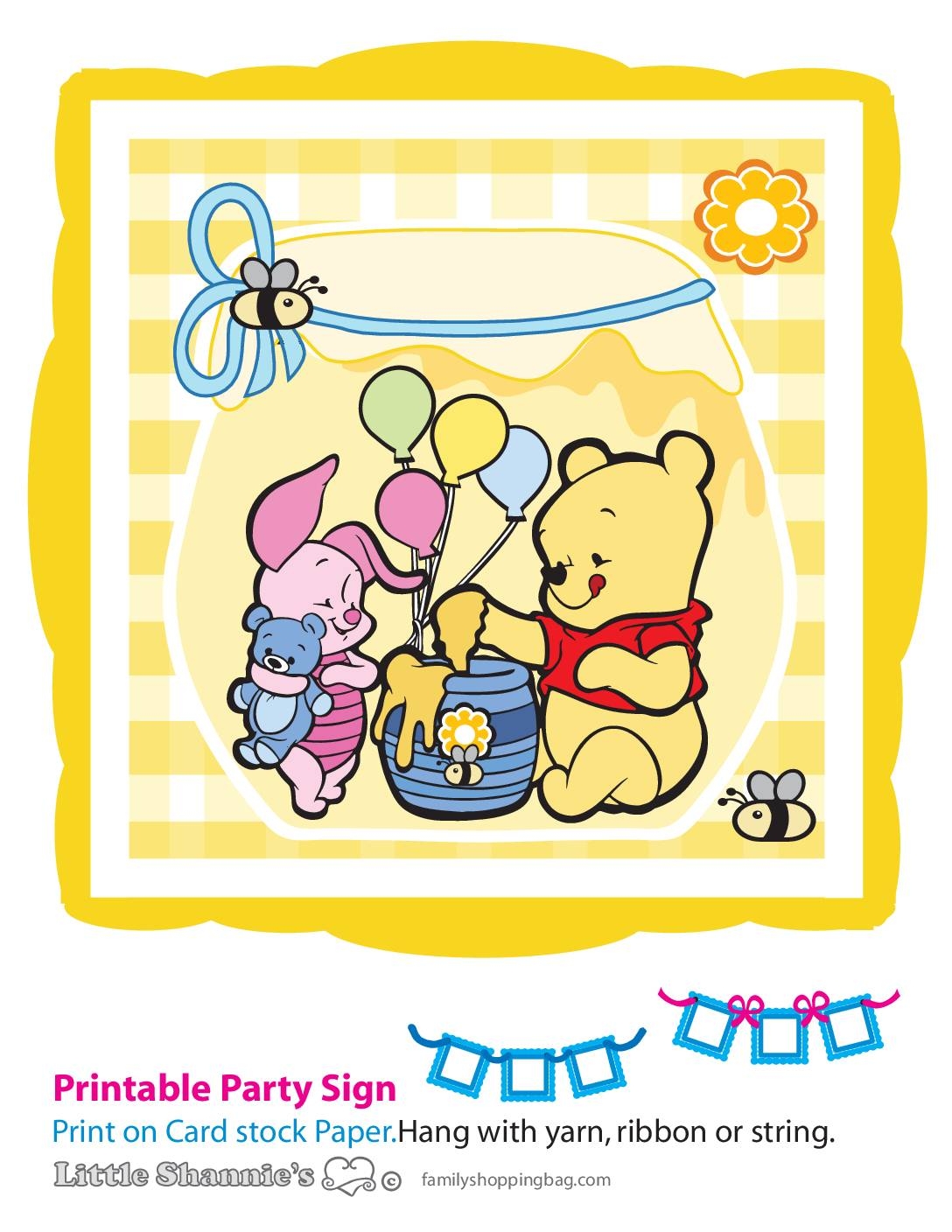Winnie The Pooh Free Printables