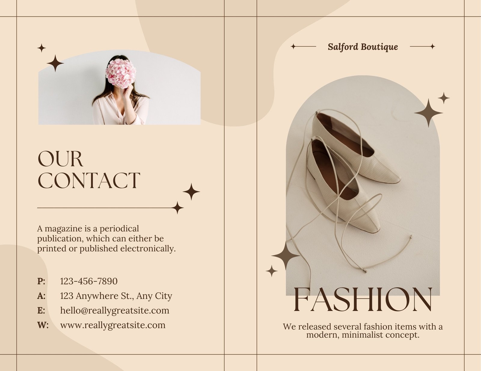 Free Printable Editable Bi fold Brochure Templates Canva