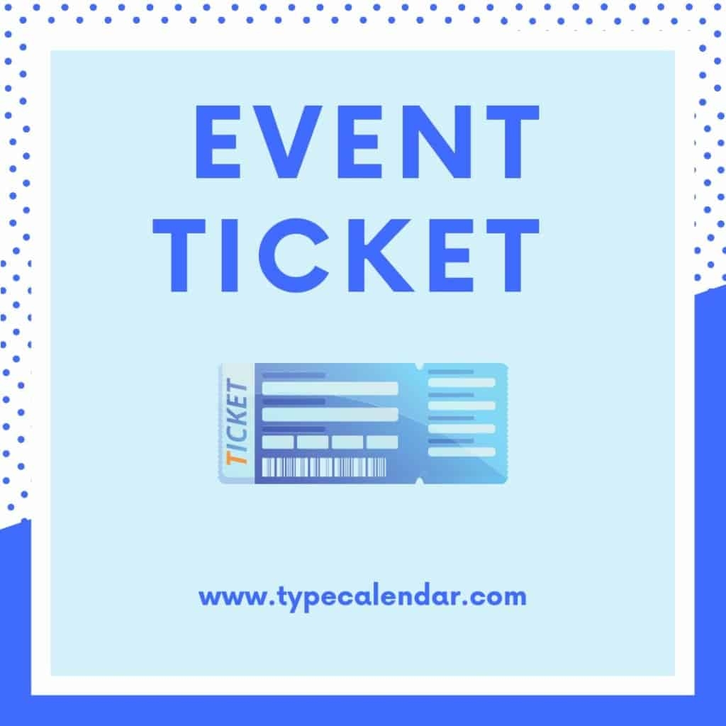 Free Printable Ticket Template Editable