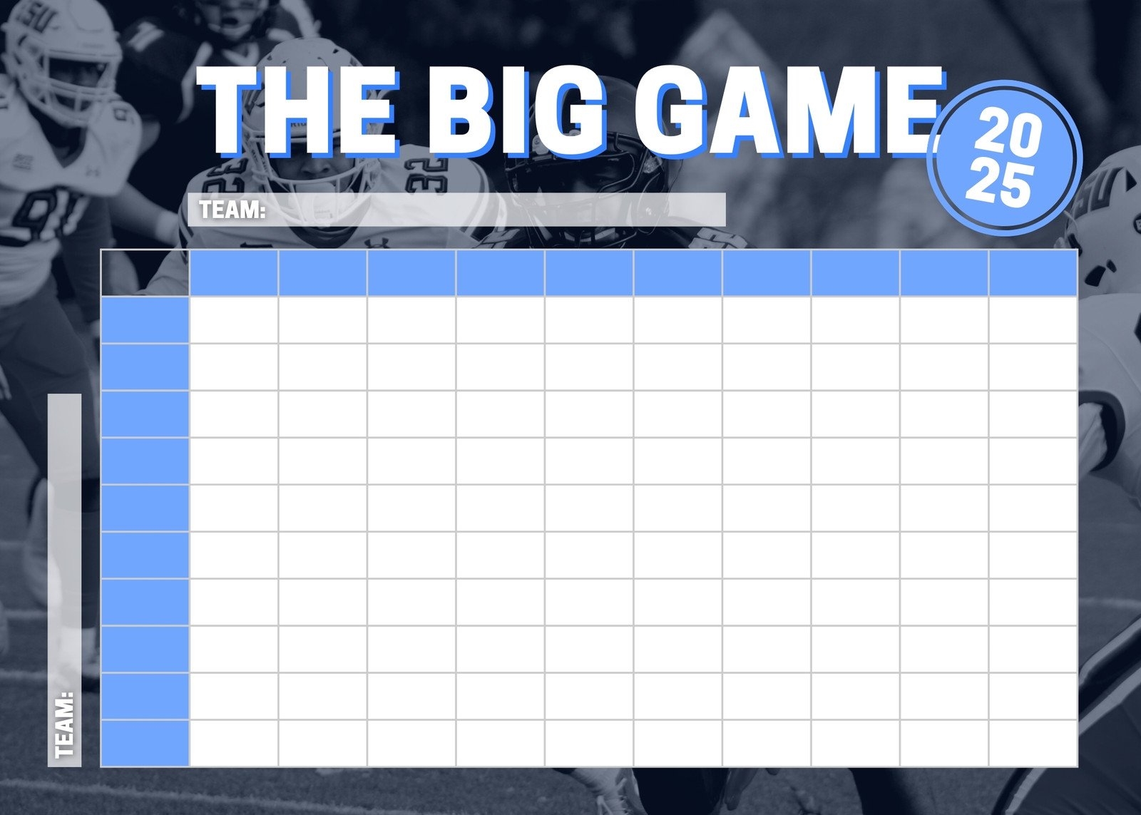 Football Template Printable Free