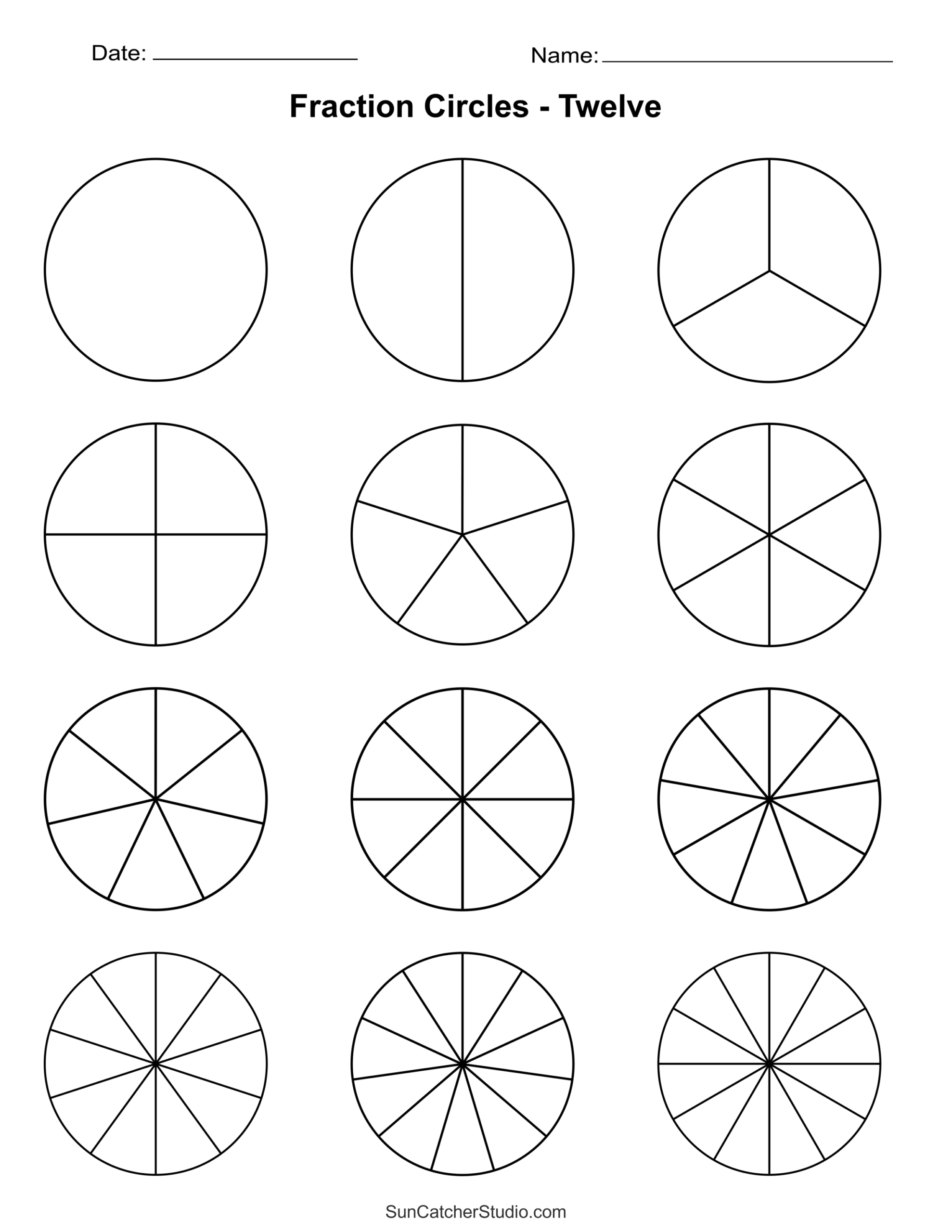 Free Printable Circle Templates Download