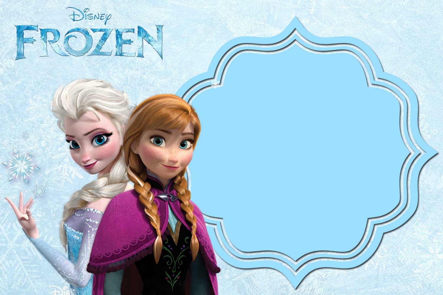 Frozen Template Free Printable