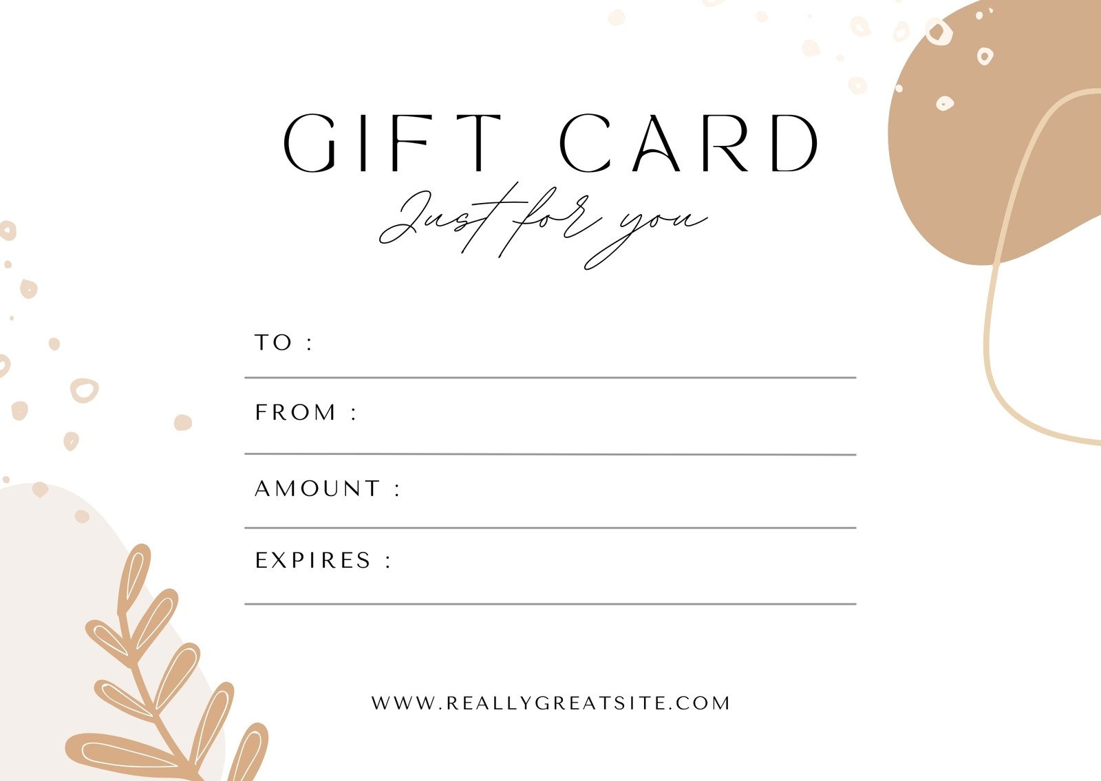 Printable Gift Certificate Template Word Free