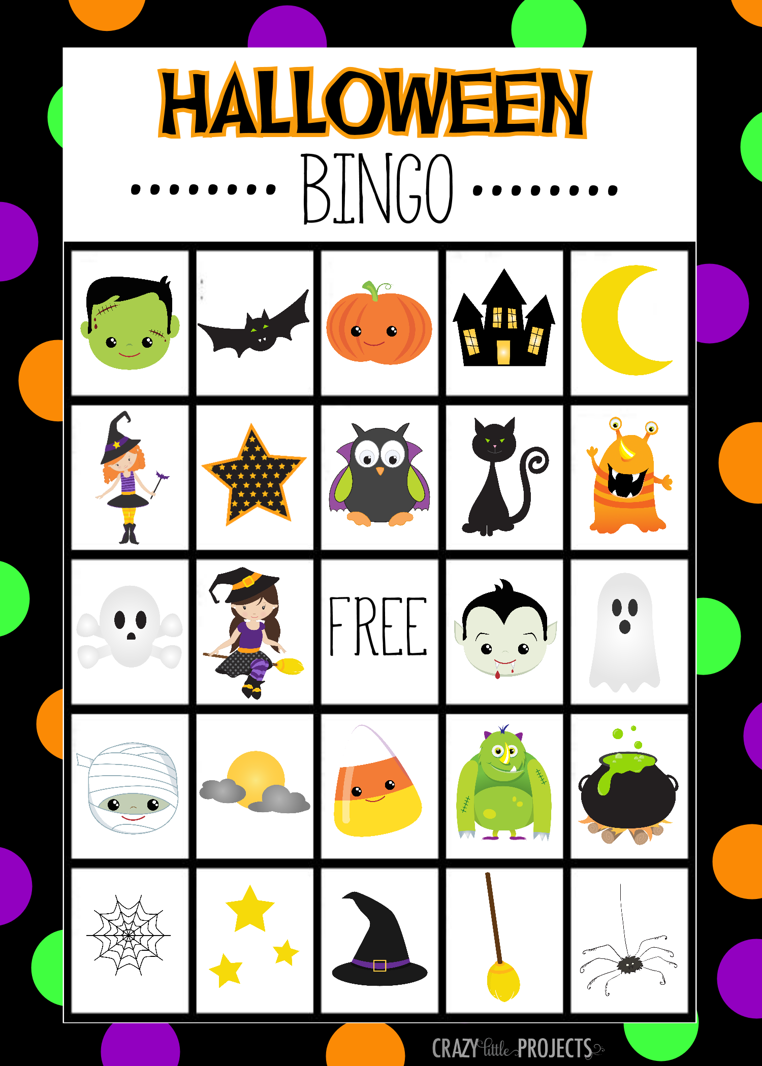 Free Halloween Bingo Printables