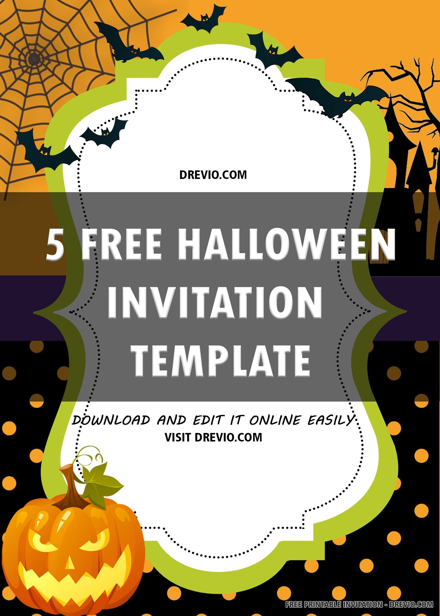 Free Printable Halloween Templates Invitations