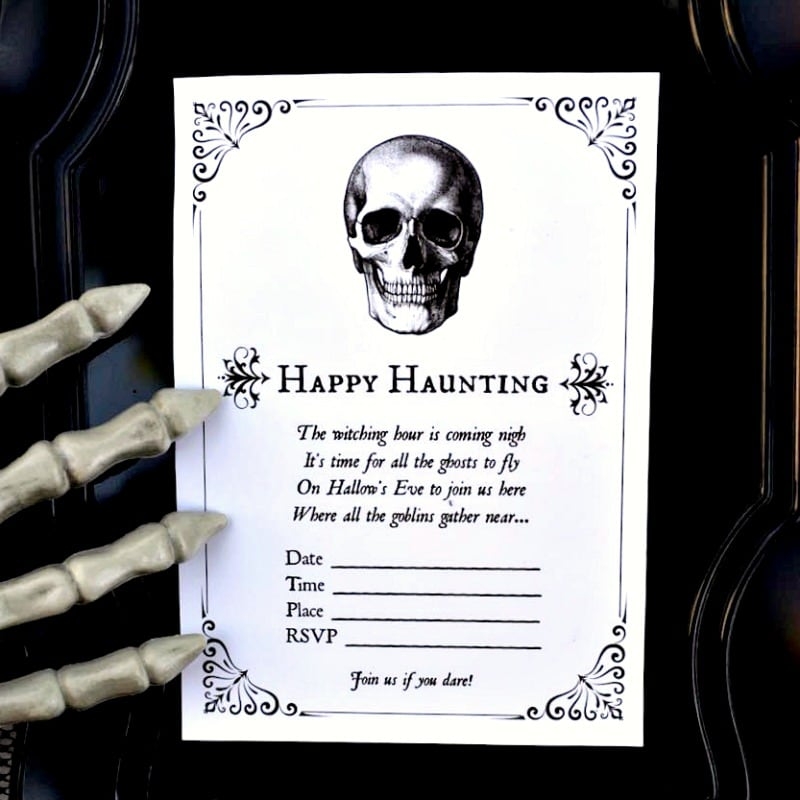 Free Printable Halloween Templates Invitations