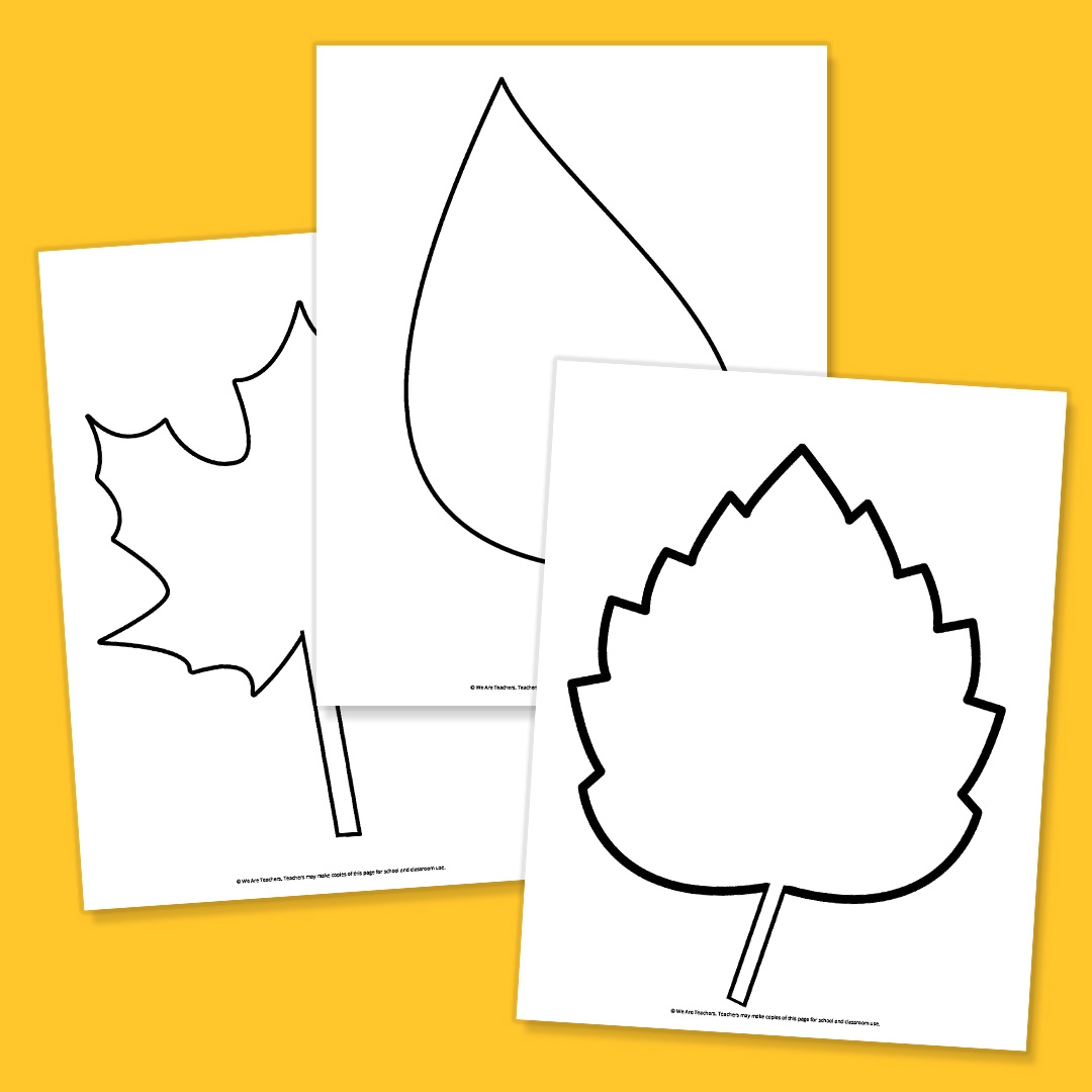 Large Leaf Template Printable Free