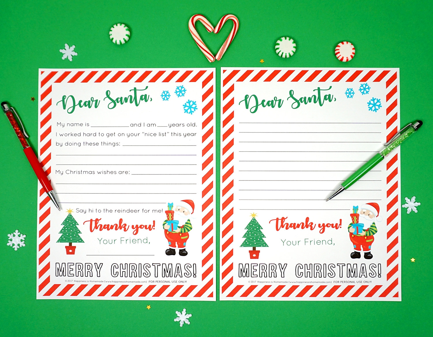 Letter From Santa Template Free Printable