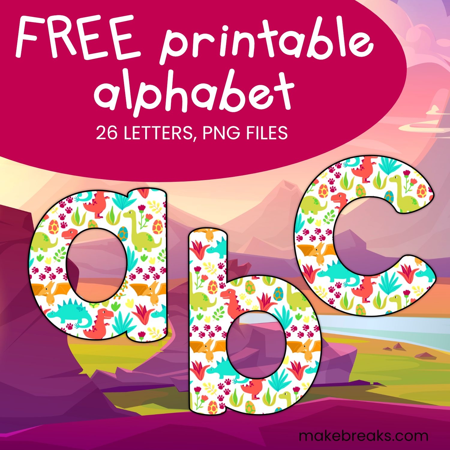 Printable Colored Letters Free