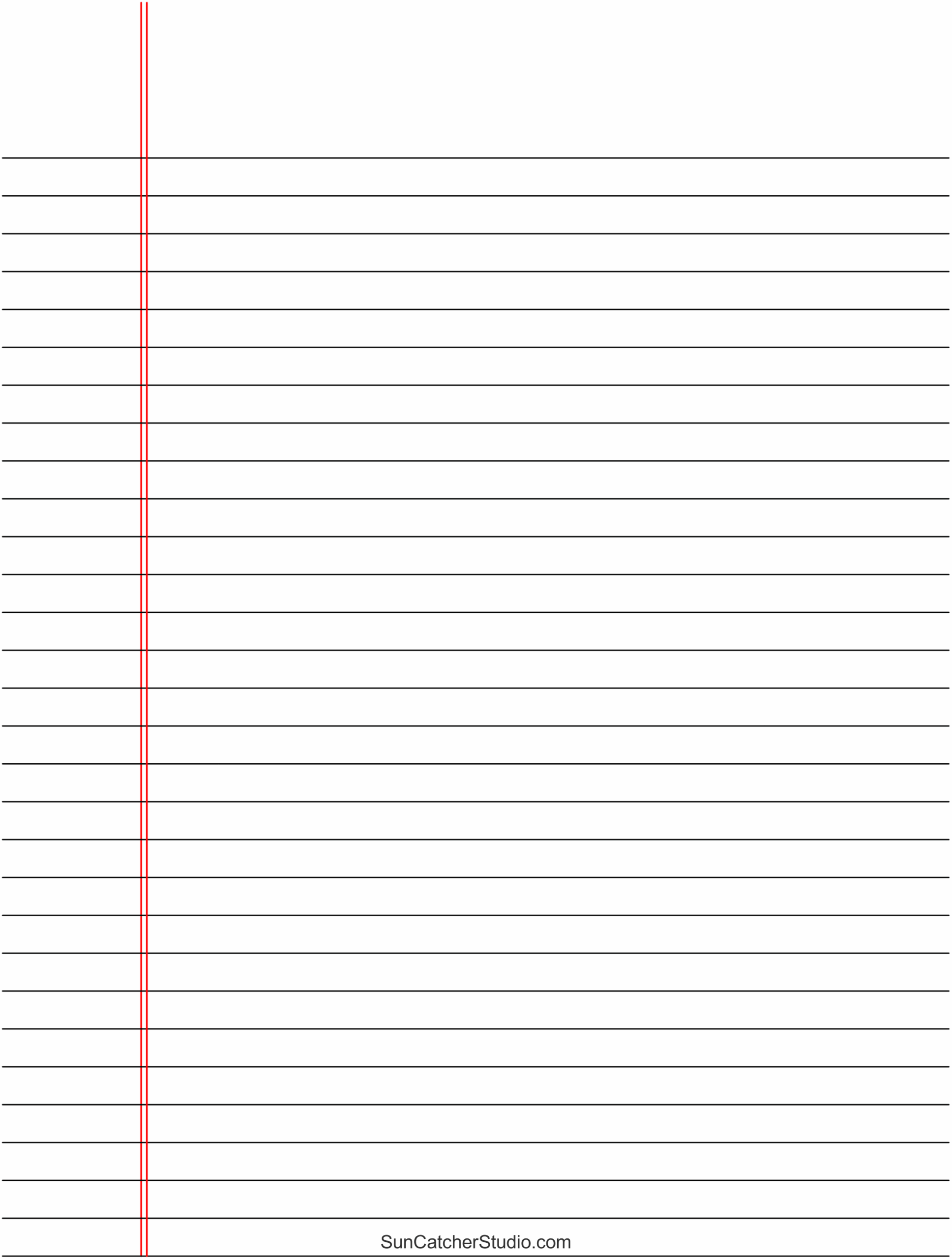 Blank Lined Paper Free Printable