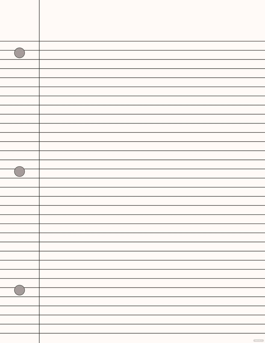Printable Lined Paper Template Free