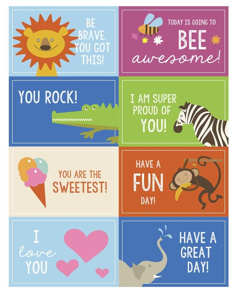 Free Printable Lunchbox Notes