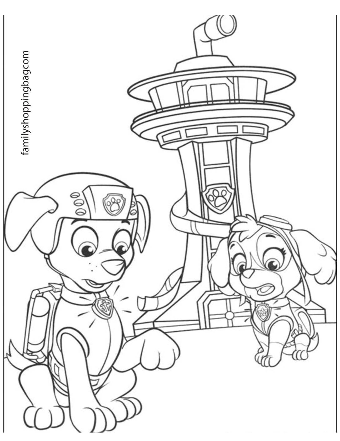 Free Paw Patrol Printable Coloring Pages