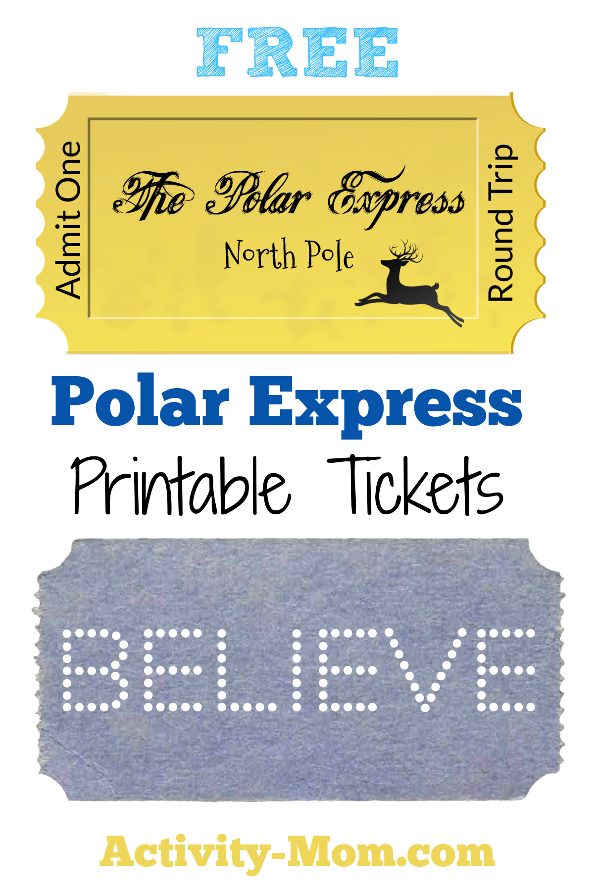 Free Printable Train Tickets