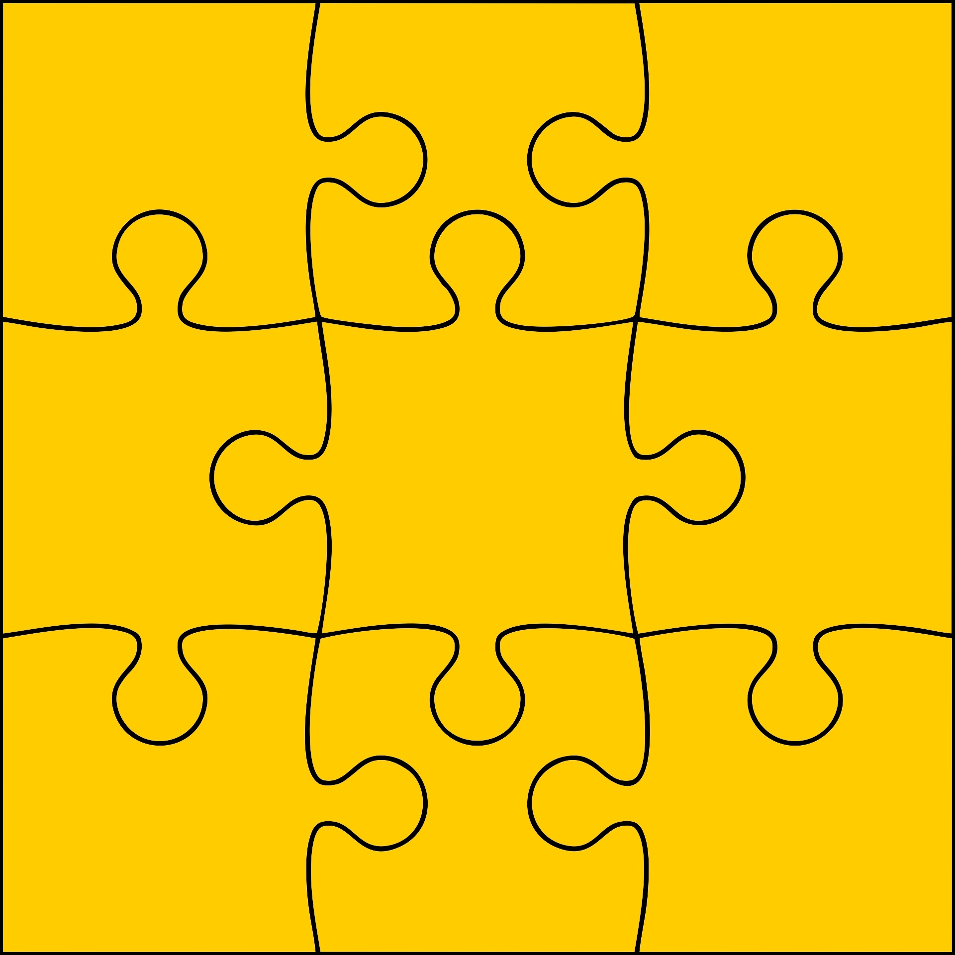 Free Printable Puzzle Piece Templates PDF 4 12 24 Piece Worksheets Library