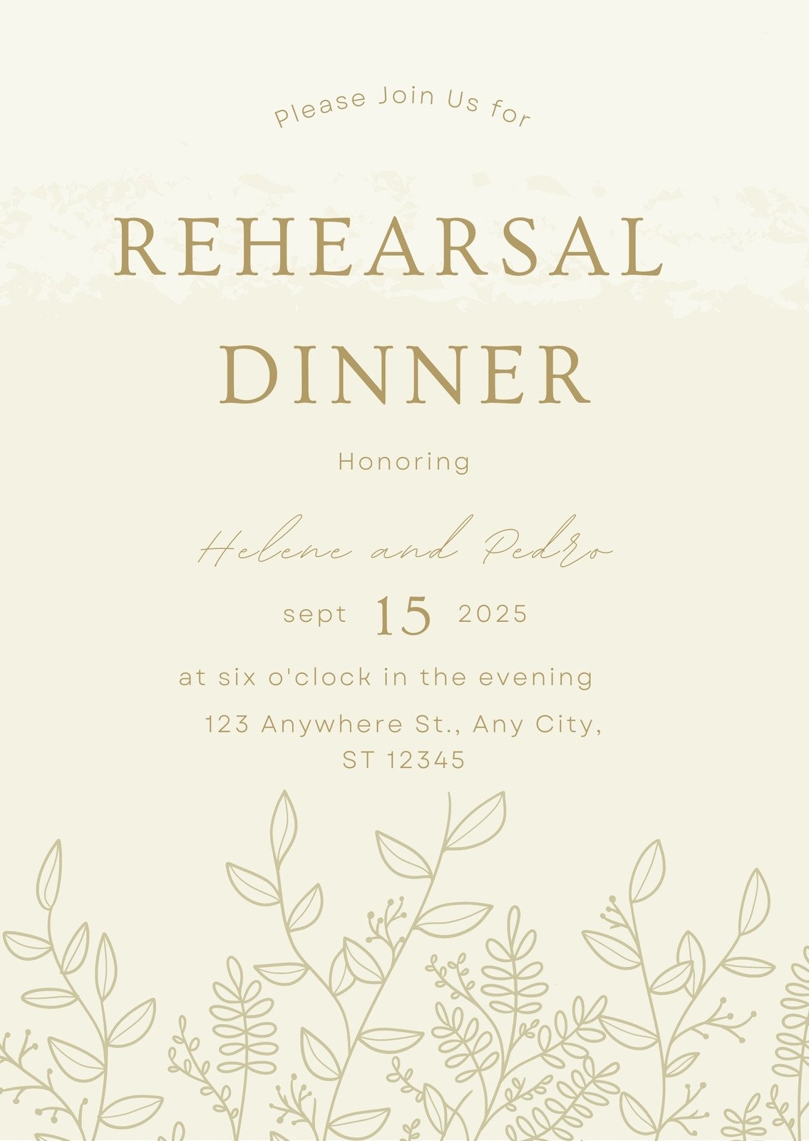 Dinner Invitation Template Free Printable