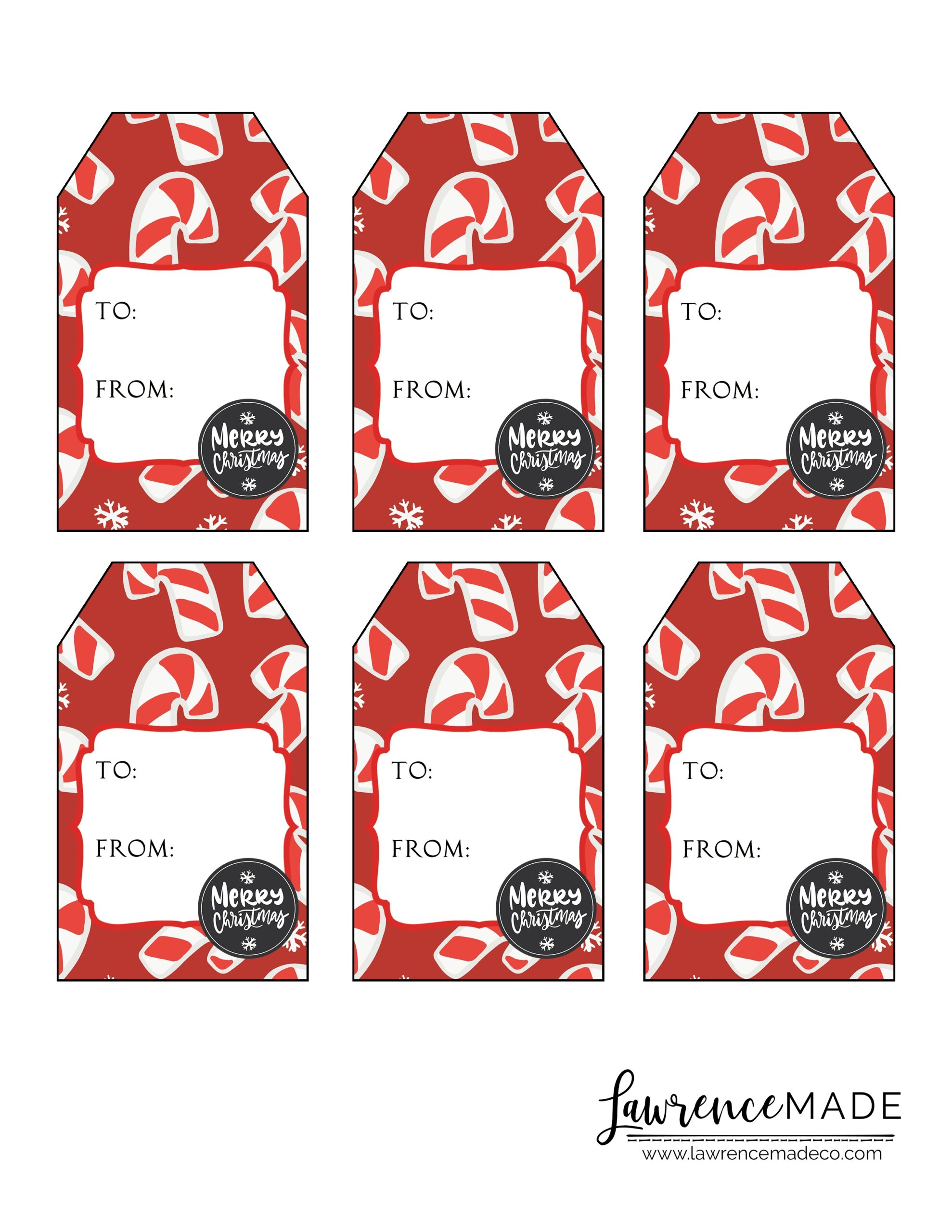 Free Printable Candy Tags