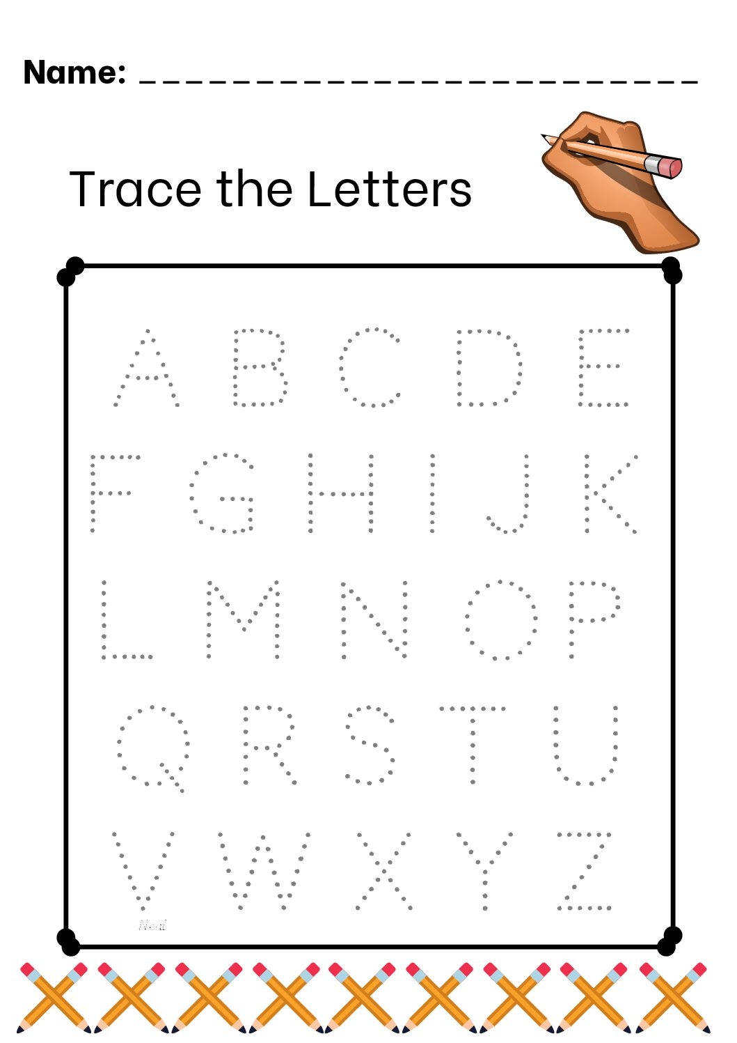 Letter Tracing Worksheets Free Printable Pdf
