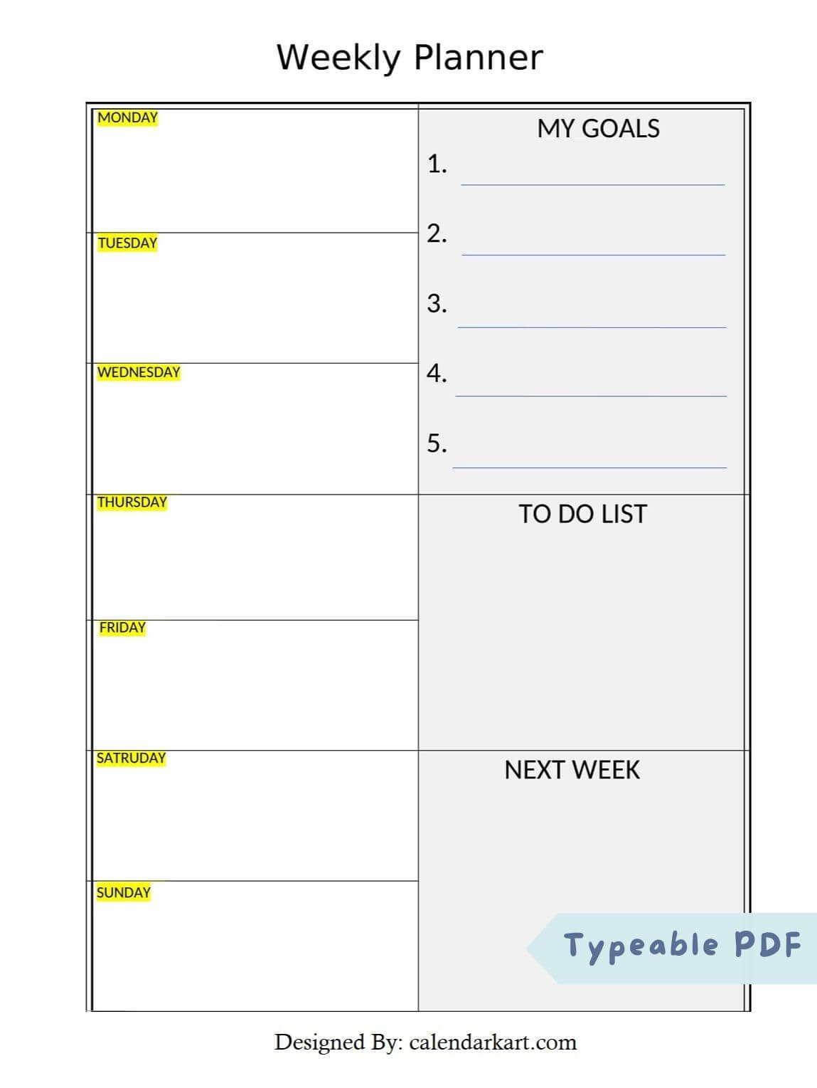 Free Template Printable
