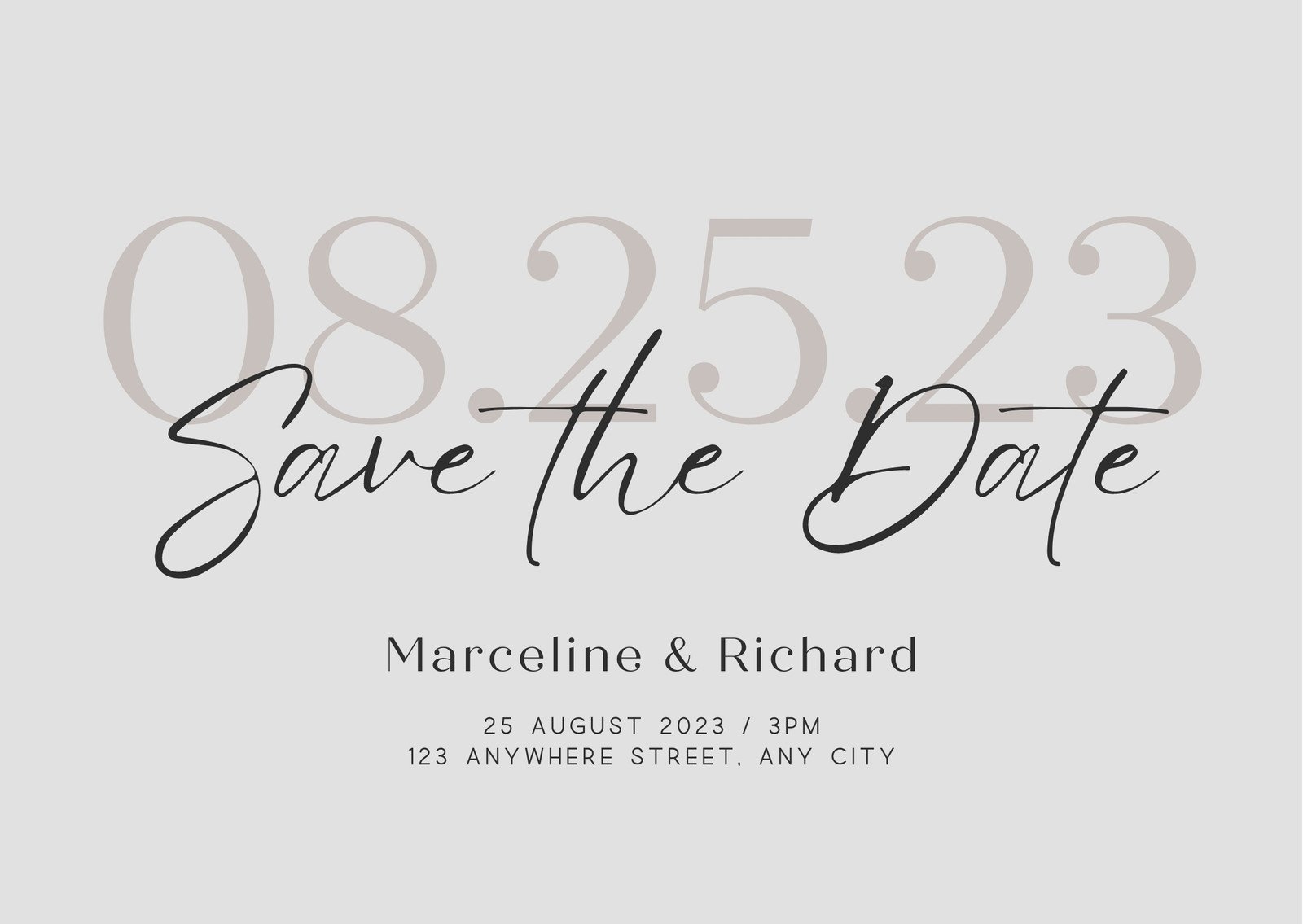 Printable Save The Date Templates Free