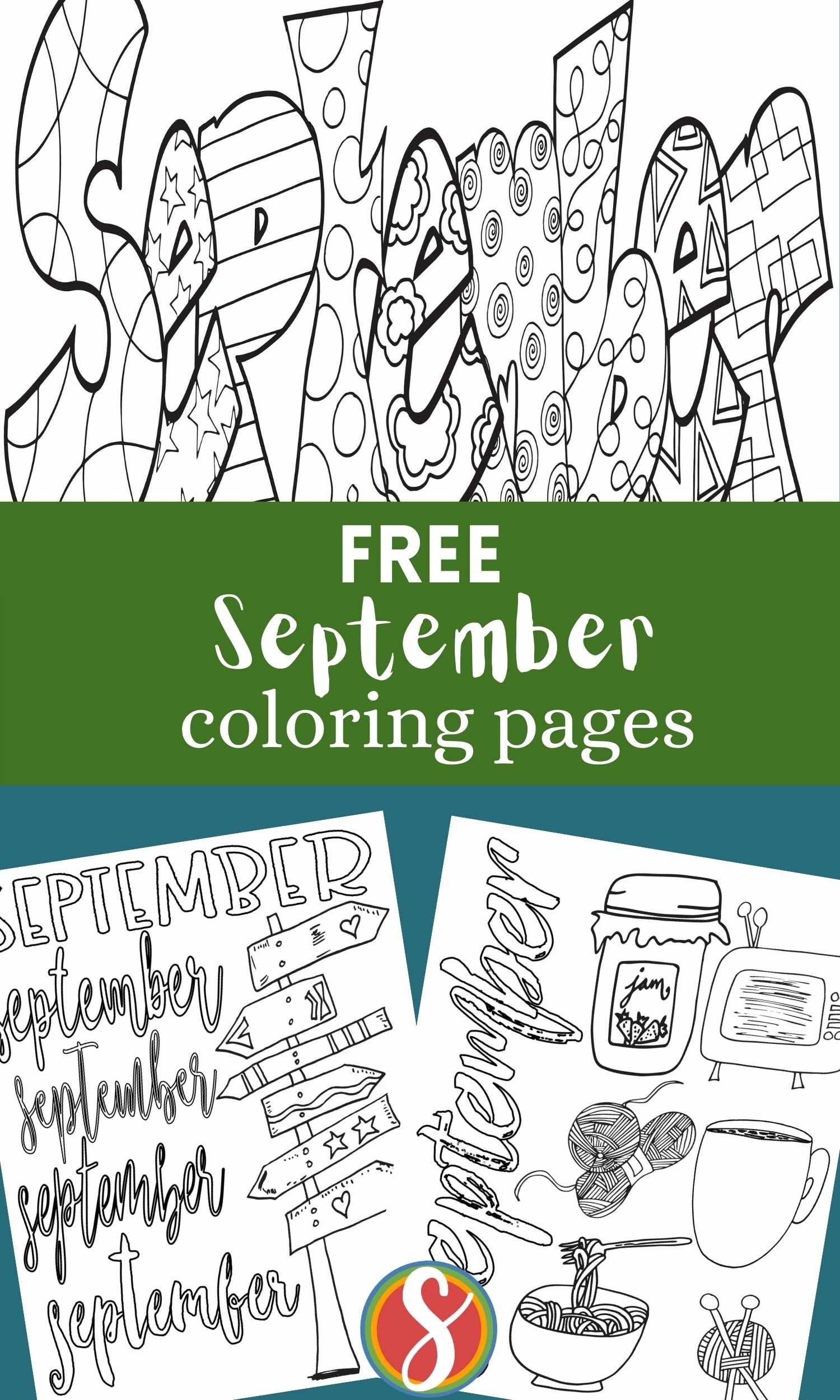 Free Printable September Coloring Pages