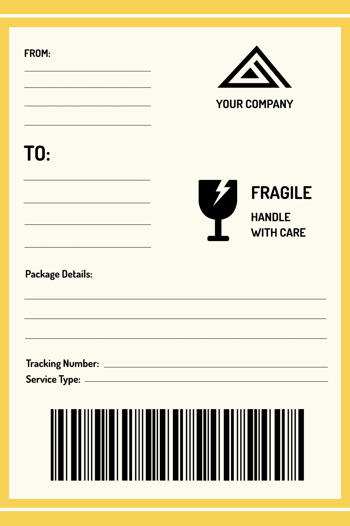 Free Printable Shipping Labels Template