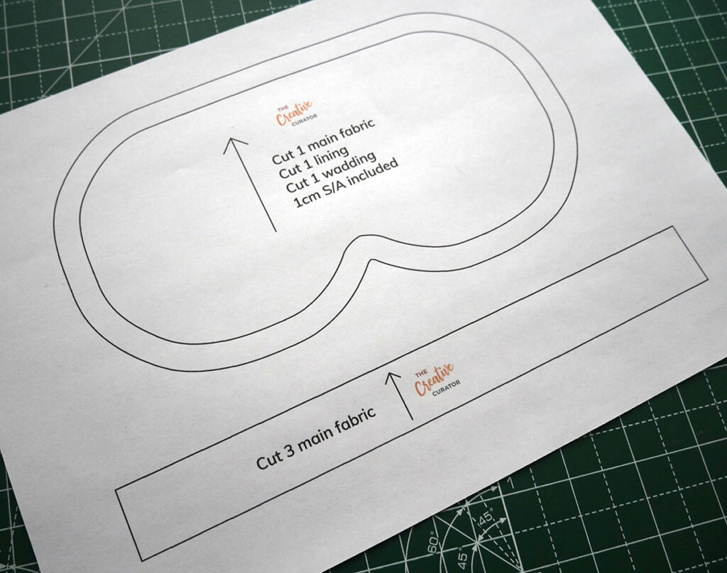 Free Printable Sleep Mask Template