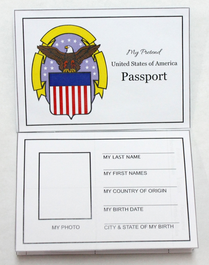 Free Printable Passport Template For Students