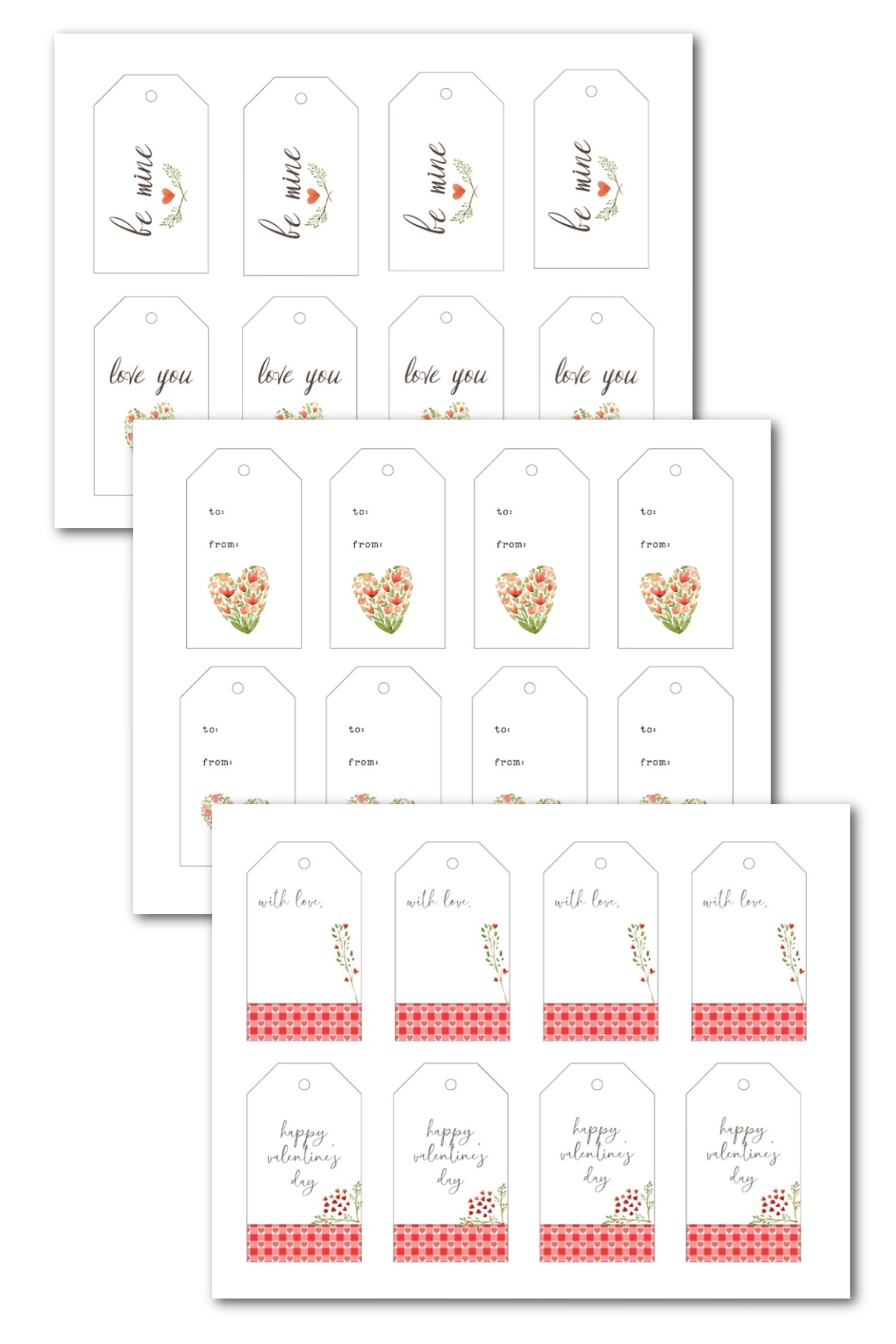 Free Valentine s Day Printable Gift Tags Heart s Content Farmhouse