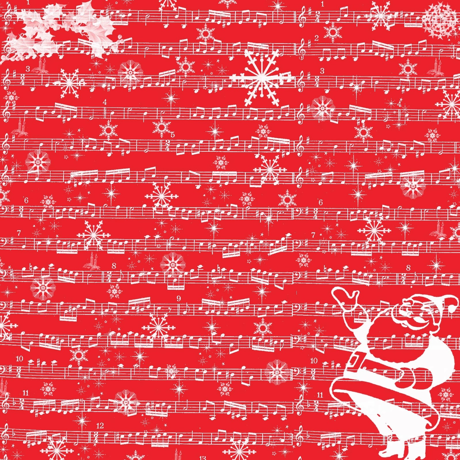 Free Printable Scrapbook Paper Christmas