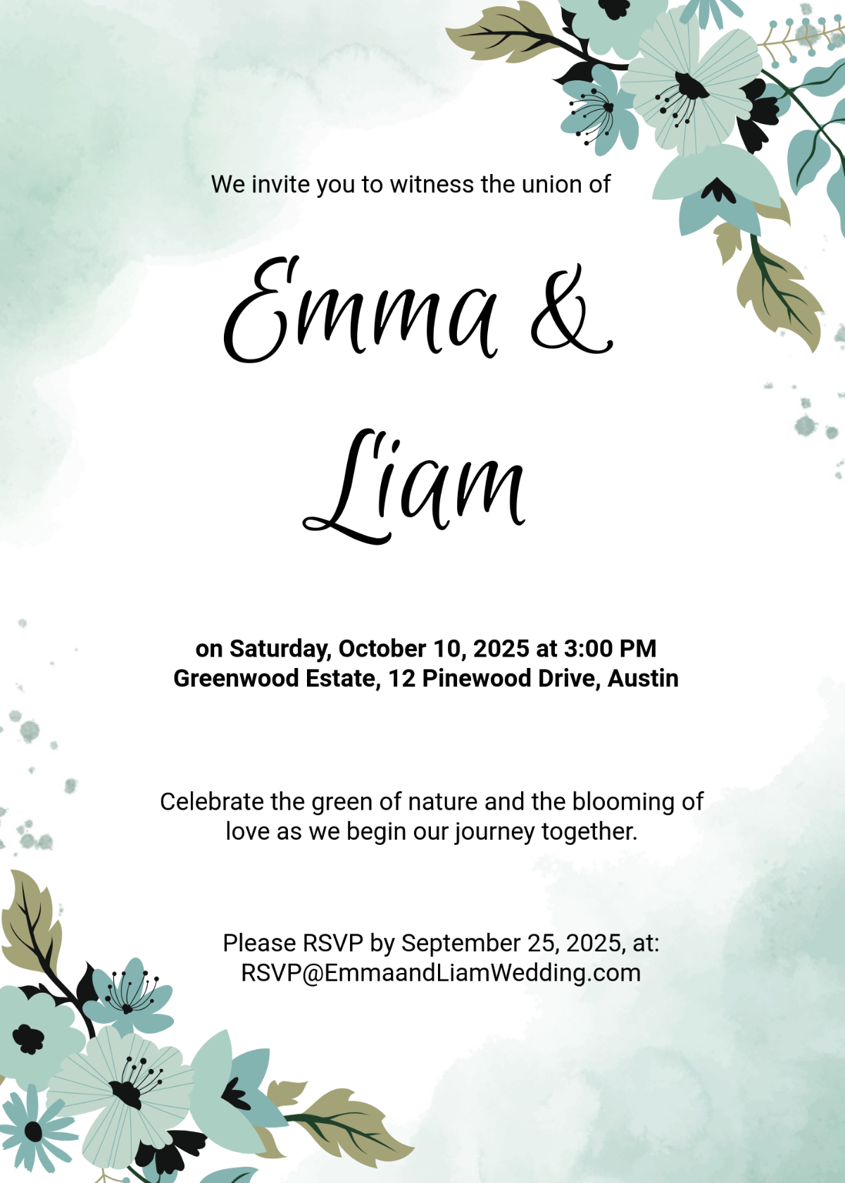 Free Wedding Invitation Templates Editable And Printable