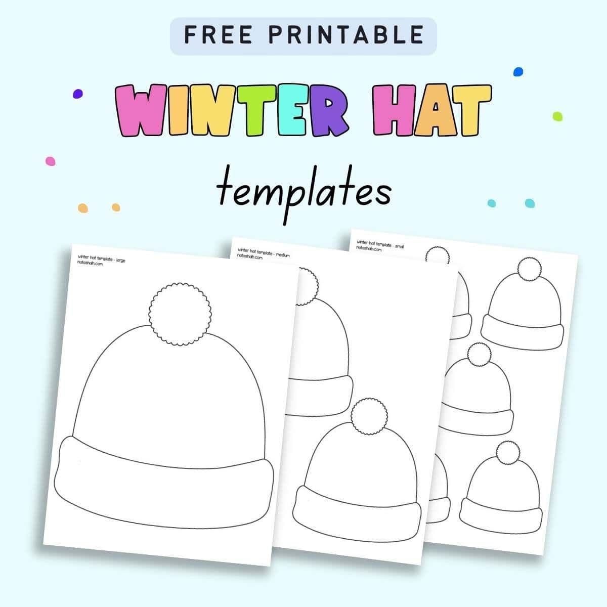 Free Printable Snow Hat Template