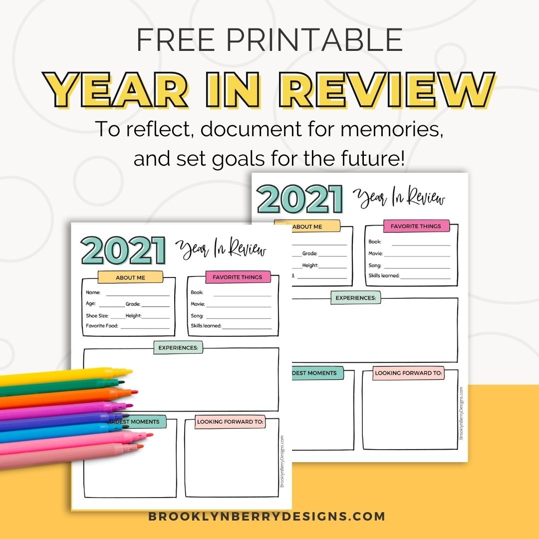 Free Printable Year In Review Template