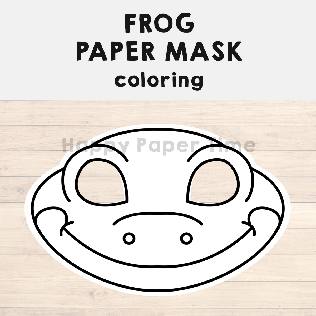 Free Printable Frog Mask Templates