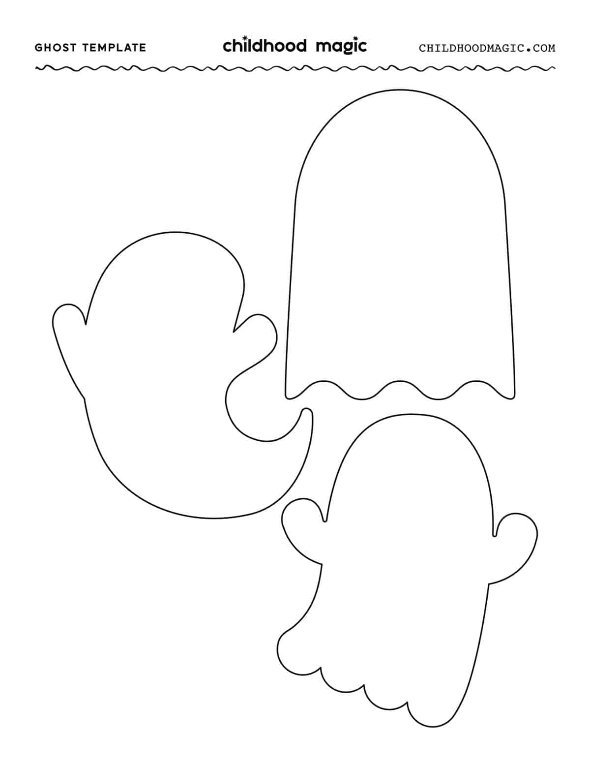 Free Printable Ghost Templates