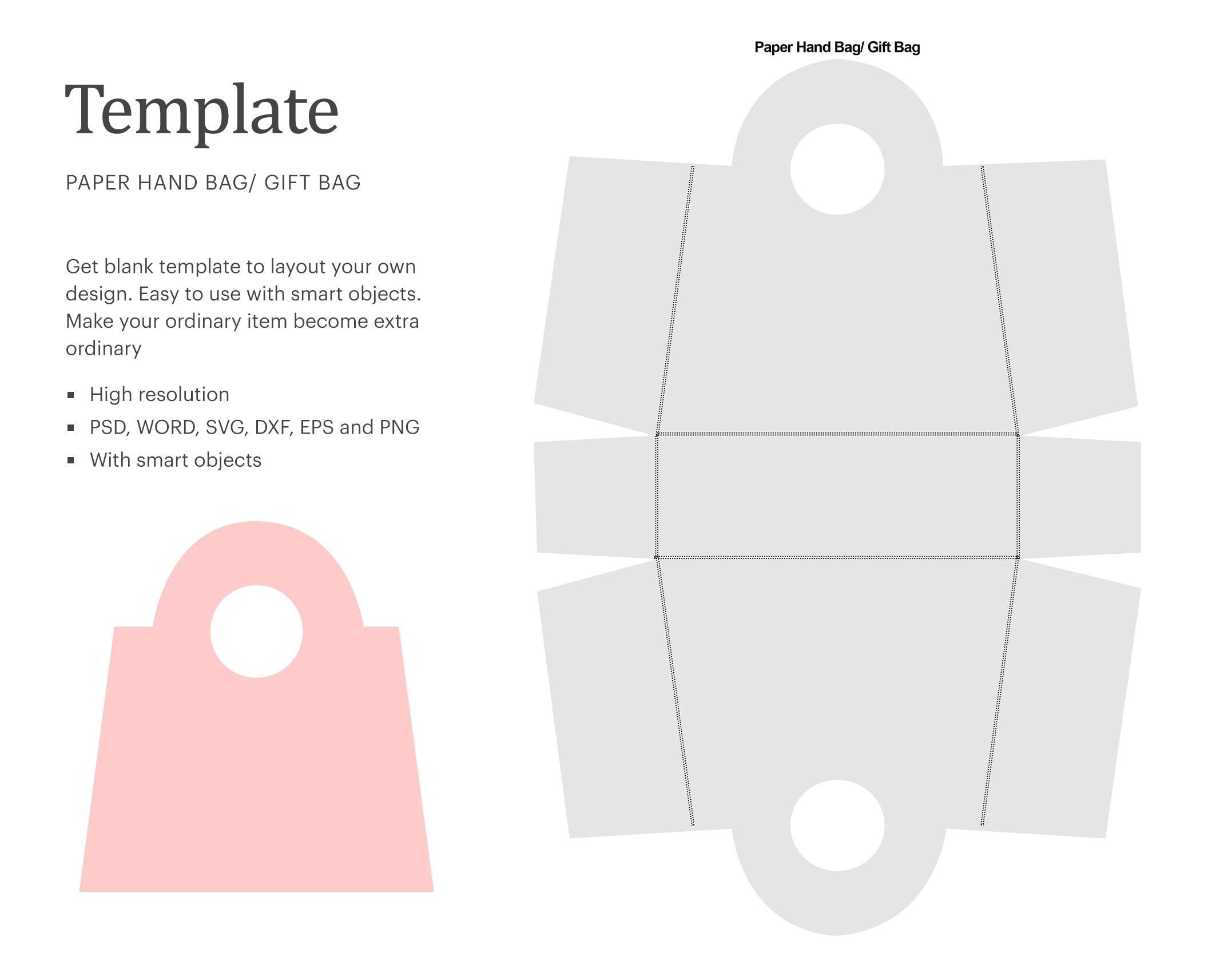 Free Printable Paper Handbag Templates