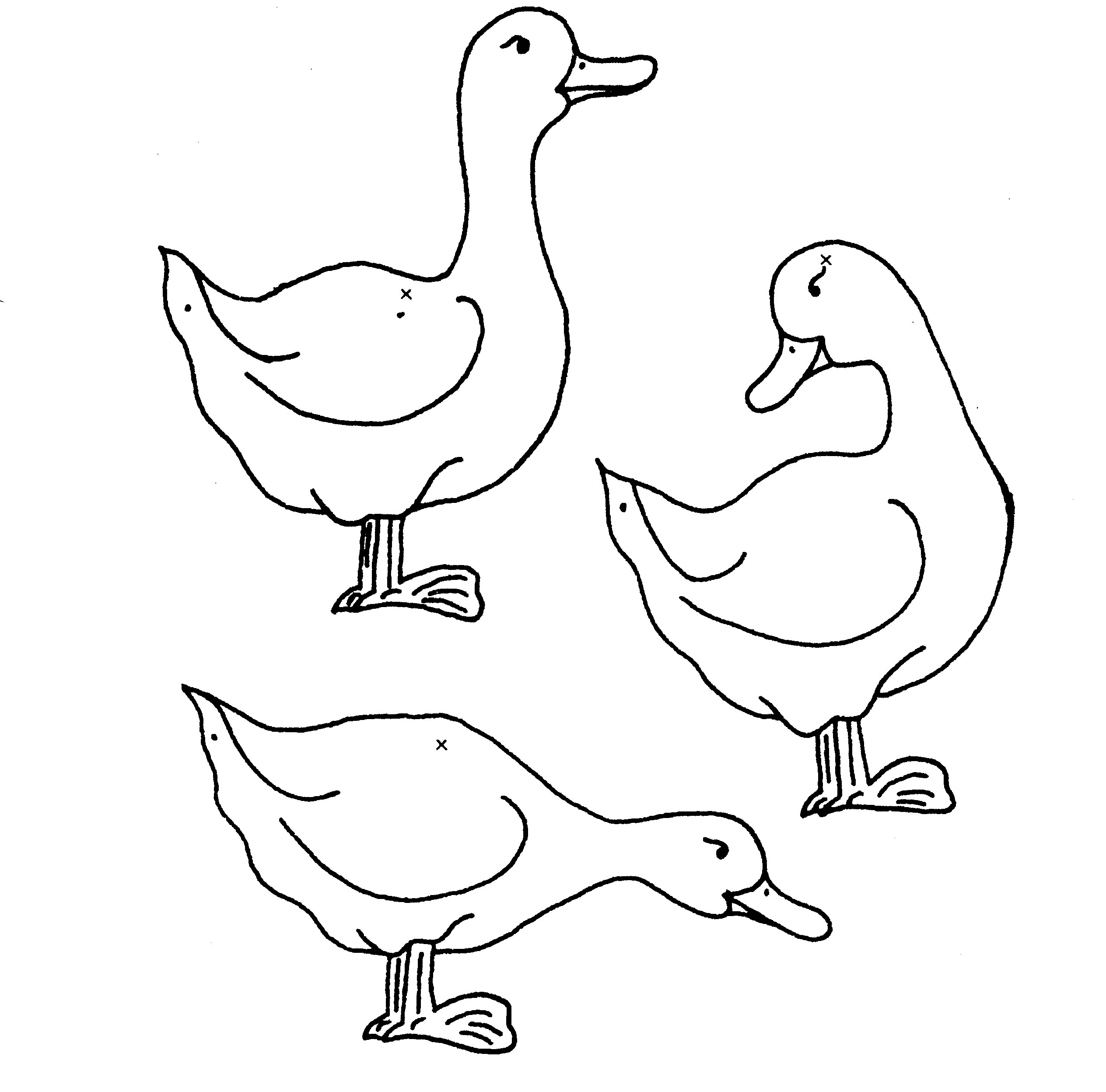 Goose 11657 Animals Free Printable Coloring Pages