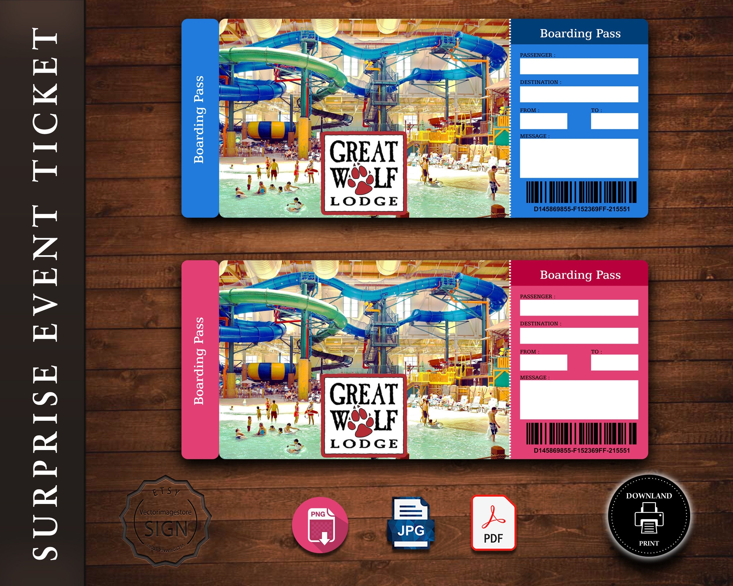 Great Wolf Lodge Surprise Printable Free