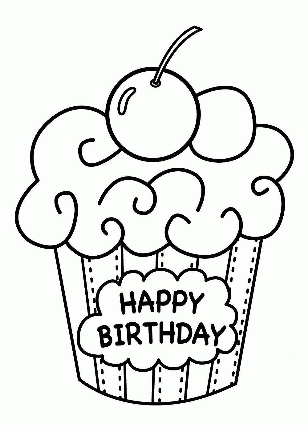 Free Happy Birthday Coloring Pages Printable