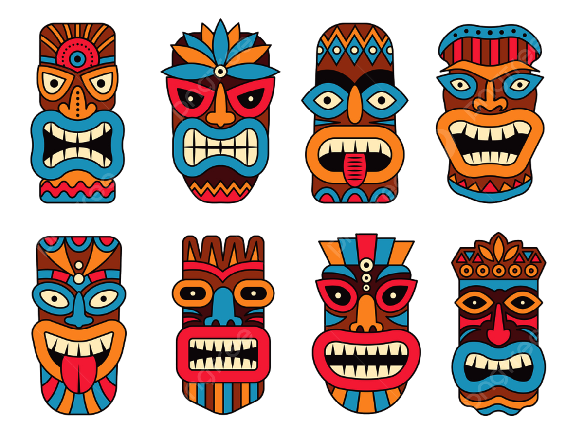 Free Printable Hawaiian Tiki Template