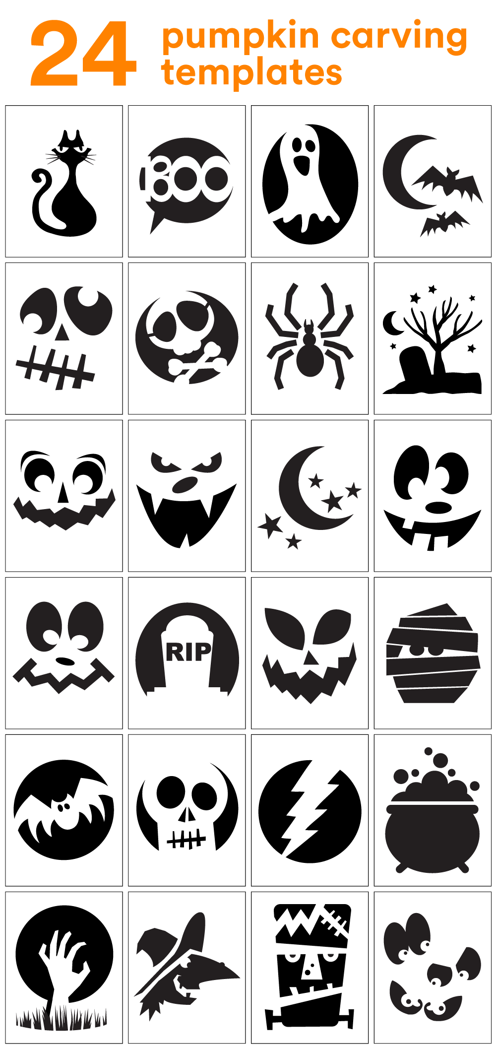 Free Pumpkin Carving Printable Templates