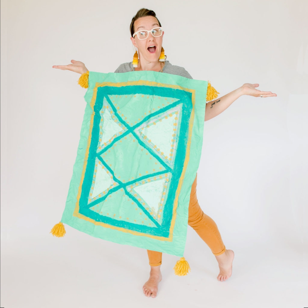 How To Make A DIY Moroccan Rug Costume To Resemble Disney s Aladdin