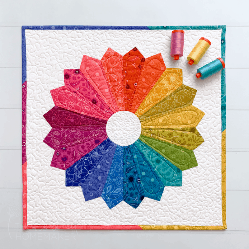 How To Make A Dresden Plate Mini Quilt The Seasoned Homemaker 