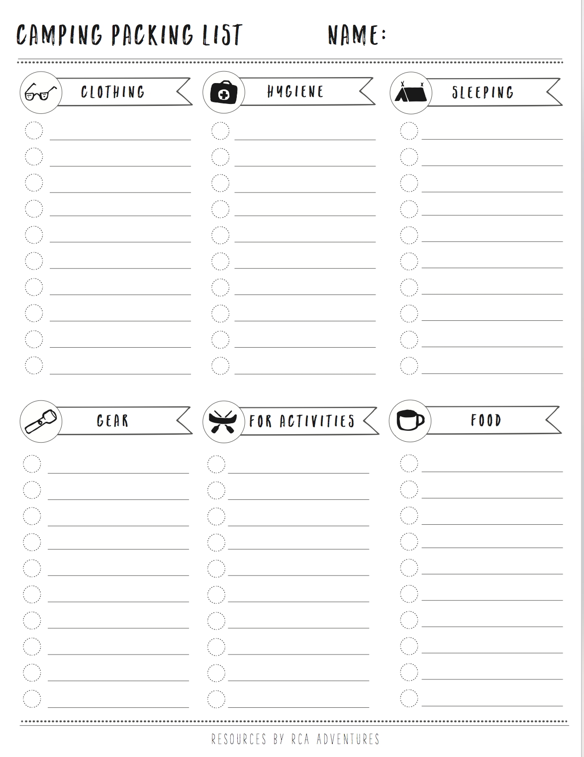 How To Pack And Stay Organized Before A Trip FREE Packing List Worksheets Library