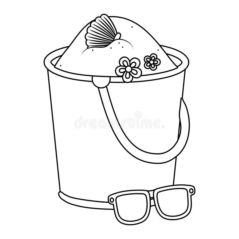 Free Beach Bucket Template Printable